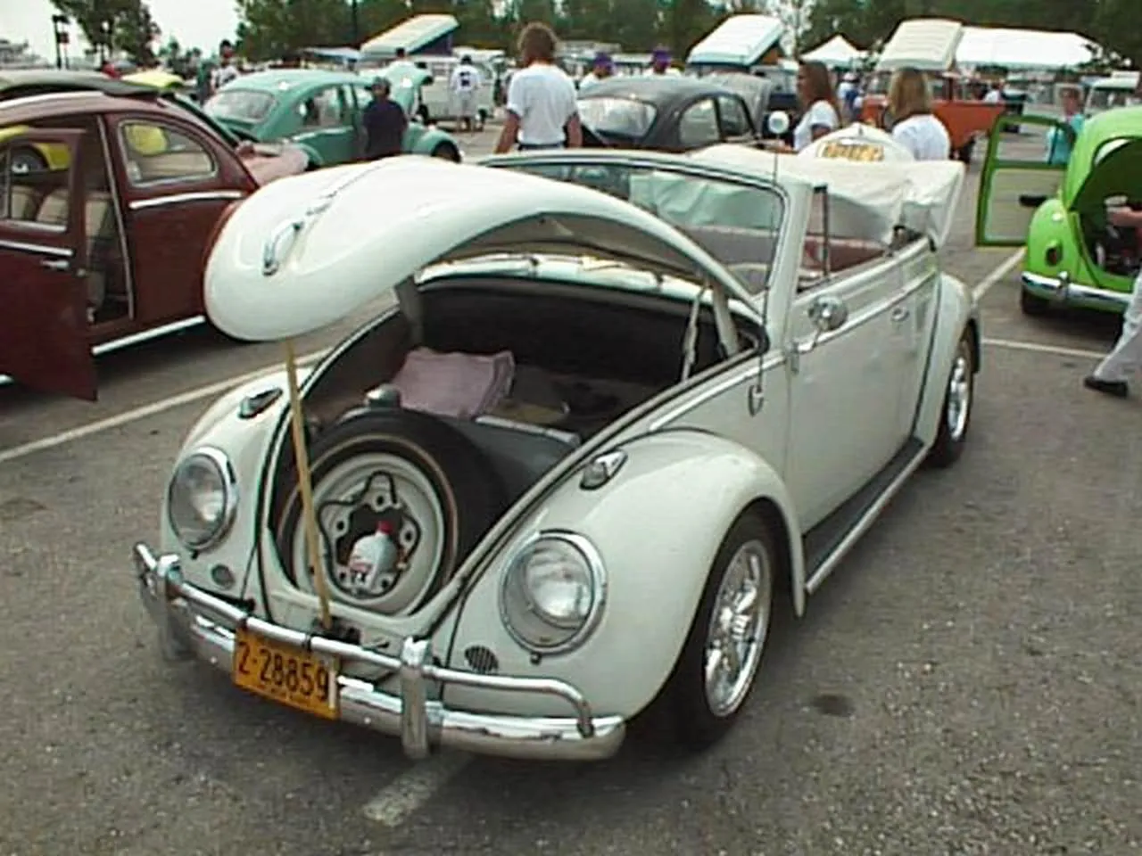 White Convertible Beetle