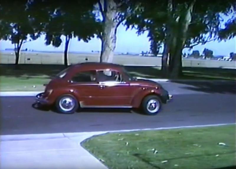 1973 Volkswagen Super Beetle Driving to Graduation